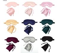 Masque De Sommeil En Soie Imitation Multi-Style, Patch Oculaire De Voyage, Sieste, Repose-Yeux, Couvre-Yeux, Masque De Nuit