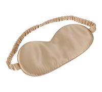 Masque de Sommeil en Soie Naturelle 19 Momme Couleur Dorée | Bloque la Lumière, Respirant et Léger, pour Camping ou Intérieur, Maintien Stable sans Glisser