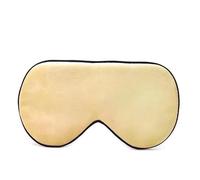 Masque de sommeil en soie naturelle de mûrier doux et confortable pour les yeux - Bandeau doux - Masque de sommeil lisse pour les yeux (couleur champagne)