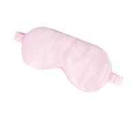 Masque de Sommeil en Soie Naturelle Rose, Bandeau Réglable Occultant | Sommeil à Maison Vol, Cache-œil Léger, Détente des Muscles, pour Femmes et Hommes