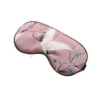 Masque de sommeil en soie pour les yeux pour l'été - Respirant - Cache-yeux - Masque de voyage pour la sieste - Aide au sommeil (rose)