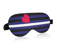 Masque de sommeil en tissu en cuir Latex Pride Flag Bird Eye, bandeau pour les yeux, masque pour les yeux super lisse