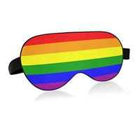 Masque de sommeil en tissu pour les yeux d'oiseau drapeau arc-en-ciel Gay Lesbian Pride, bandeau pour les yeux, masque pour les yeux super lisse