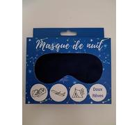 Masque de Sommeil en Velours, Bleu Marine, avec Sangle Réglable, Design Élégant