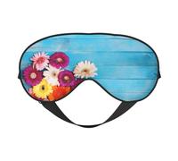 Masque de sommeil et masque pour les yeux en satin à imprimé de fleurs colorées | Masques de sommeil profond pour homme et femme | Masque de sommeil doux pour nourrir la peau