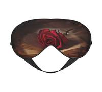 Masque de sommeil et masque pour les yeux en satin à imprimé de fleurs, papillons, roses | Masque de sommeil profond pour homme et femme | Masque de sommeil doux pour nourrir la peau