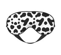 Masque de sommeil et masque pour les yeux en satin à imprimé léopard noir | Masques de sommeil profond pour homme et femme | Masque de sommeil doux pour nourrir la peau