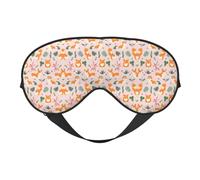 Masque de sommeil et masque pour les yeux en satin imprimé chien de petite taille | Masques de sommeil profond pour homme et femme | Masque de sommeil doux pour nourrir la peau