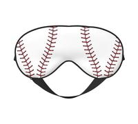 Masque de sommeil et masque pour les yeux en satin imprimé dentelle de baseball | Masque de sommeil profond pour homme et femme | Masque de sommeil doux pour nourrir la peau