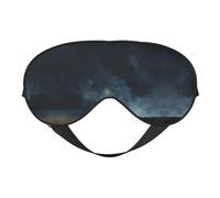 Masque de sommeil et masque pour les yeux en satin imprimé tempête | Masques de sommeil profond pour homme et femme | Masque de sommeil doux pour nourrir la peau