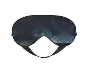 Masque de sommeil et masque pour les yeux en satin imprimé tempête | Masques de sommeil profond pour homme et femme | Masque de sommeil doux pour nourrir la peau