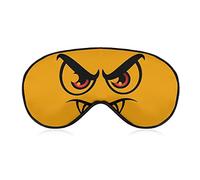 Masque de sommeil Evil Vampire Faces Sleep Eye Mask Bandeau avec sangle réglable Yeux et bouche de dessin animé Soft Eye Cover pour bloquer les lumières