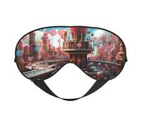 Masque de sommeil Fairy-Tale-World-with-Delicious-Candy - Masque de sommeil pour homme et femme - Occultant pour les voyages et le sommeil