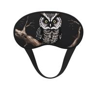 Masque de sommeil fin de nuit en forme de hibou pour dormir sur le côté, masque occultant pour homme et femme, masque de sommeil sans pression, doux, respirant, confortable pour dormir la nuit