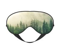 Masque de sommeil Forêt de brouillard, masques pour les yeux pour le sommeil double face, masques de sommeil pour homme et femme, couvre-yeux occultant pour dormir, voyage