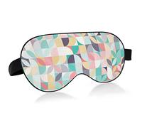 Masque de Sommeil Géométrie Moderne Oeuvre Nuit Ombre à Paupières Couverture Doux Confort Bandeau Blocage Lumière Sangle Réglable pour Hommes Femmes
