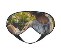 Masque de sommeil « Girl in Field of Daisy » - Double face - Masque de sommeil pour homme et femme - Occultant pour dormir et voyager