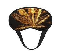 Masque de sommeil Golden Cannabis pour les personnes qui dorment sur le côté, masque occultant pour homme et femme, masque de sommeil sans pression, doux, respirant, confortable pour dormir la nuit