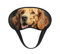 Masque de sommeil Golden Retriever pour dormir - Occultant - Pour homme et femme - Confortable - Pour dormir la nuit, les voyages, la sieste, le bureau
