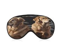 Masque de sommeil Golden Retrievers Masque de sommeil bloquant la lumière Golden Retrievers, cache-yeux avec sangle réglable Cache-yeux pour le sommeil