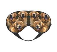 Masque de sommeil Golden Retrievers pour homme et femme - Confortable - Pour les voyages, la sieste et le sommeil