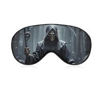 Masque de sommeil Grim Reaper - Bloque la lumière - Confortable et doux - Avec bande élastique - Convient pour les hommes et les femmes - Convient pour les voyages et le sommeil