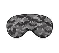 Masque de sommeil gris chauve-souris d'Halloween pour homme et femme avec sangle réglable - Masque occultant doux et respirant - Antidérapant - Essentiels de voyage