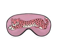 Masque de sommeil guépard avec sangle réglable pour les yeux - Masque de voyage pour les yeux - Patchs doux pour le sommeil et le yoga