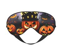 Masque de sommeil Happy Halloween Day pour homme et femme 100 % occultant, pas de pression sur les yeux, doux et respirant