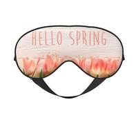 Masque de sommeil Hello Spring - Masque de sommeil double face - Pour homme et femme - Occultant pour dormir et voyager