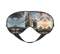 Masque de sommeil historique avec sangle réglable pour les yeux Motif pont de Londres