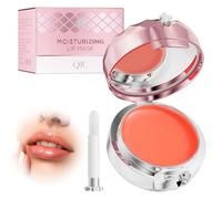 Masque de Sommeil Hydratant pour Lèvres avec Pinceau et Petit Miroir - Soin Éclaircissant Anti-Rides