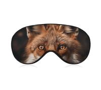 Masque de sommeil Images de renard Masque pour les yeux avec sangle réglable Bandeau de voyage ombre à paupières Couverture pour les yeux Cache-yeux Doux Patchs pour dormir Yoga