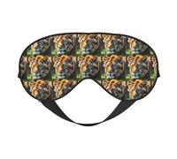 Masque de sommeil imprimé animaux africains, couverture douce et respirante pour les voyages, le travail de nuit et la méditation