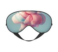 Masque de sommeil imprimé barbe à papa pour femmes et hommes, masque pour les yeux bloquant la lumière, doux et respirant