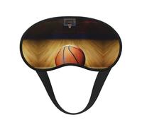Masque de sommeil imprimé Basketball Arena - Bloque la lumière - Doux et confortable - Pour homme et femme - Pour dormir, voyage, travail de nuit