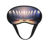 Masque de sommeil imprimé Basketball Arena - Bloque la lumière - Doux et confortable - Pour homme et femme - Pour dormir, voyage, travail de nuit
