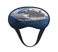 Masque de sommeil imprimé bateau de croisière pour homme et femme pour une obscurité totale, réduit les gonflements des yeux