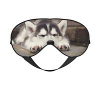 Masque de sommeil imprimé chien husky masque pour les yeux masque pour les yeux masque pour les yeux pour dormir la nuit voyage avion Ues