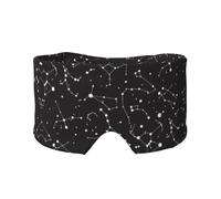 Masque de sommeil imprimé constellation de divination étoilée, équipement de sommeil réversible, bandeau bloquant la lumière, pour un confort de voyage
