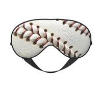 Masque de sommeil imprimé dentelle de baseball pour homme et femme Impression double face en soie douce