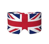 Masque de sommeil imprimé drapeau du Royaume-Uni, équipement de sommeil réversible, bandeau bloquant la lumière, pour un confort de voyage
