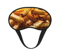 Masque de sommeil imprimé Fast Food, masque de sommeil pour les yeux pour homme et femme pour une obscurité totale, réduit le gonflement des yeux