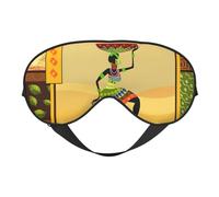 Masque de sommeil imprimé femme africaine masque pour les yeux masque pour les yeux couverture pour les yeux pour dormir la nuit voyage avion Ues