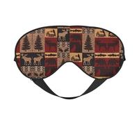 Masque de sommeil imprimé ours cerf poisson masque pour les yeux masque pour les yeux couverture yeux ombre à paupières pour dormir nuit voyage avion Ues