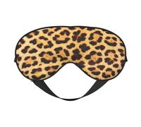 Masque de sommeil imprimé peau de léopard en soie doux satiné bandeau élastique ombre à paupières nuit voyage sieste pour femmes hommes
