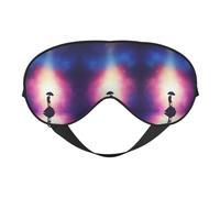 Masque de sommeil imprimé pour les amateurs d'anime, couverture des yeux en satin doux, sangle élastique, ombre à paupières de nuit, sieste de voyage pour femmes et hommes