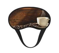 Masque de sommeil imprimé tasse à café et grains de café, masque de sommeil pour les yeux pour homme et femme pour une obscurité totale, réduit le gonflement des yeux