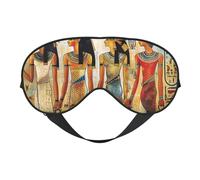 Masque de sommeil imprimé Women in Ancient Egypt pour femmes et hommes, masque pour les yeux bloquant la lumière, doux et respirant