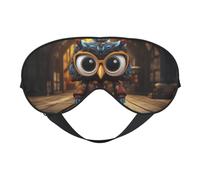 Masque de sommeil insolite hibou avec lunettes, masque de sommeil double face, masque de sommeil pour homme et femme, masque occultant pour dormir, voyage